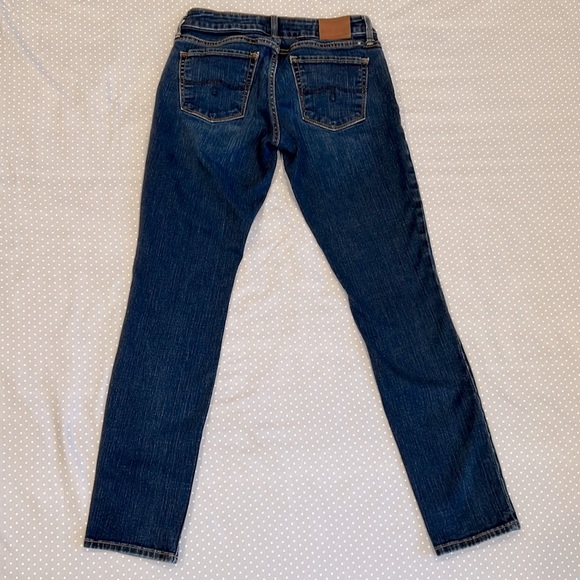 🍀Lucky Brand Lolita Skinny Dark Blue Denim Jeans in Size 0/25 - Picture 11 of 15